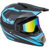 image:imageCARTMAN Adult Dirt Bike Helmets Motocross ATV Dirtbike Offroad Full Face Motorcycle Helmet DOT Approved Matte Black and BlueBlue
